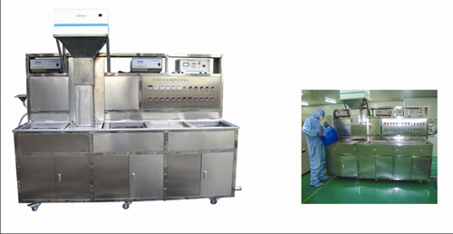 半自動(dòng)晶片夾具超聲波清洗機(圖1)